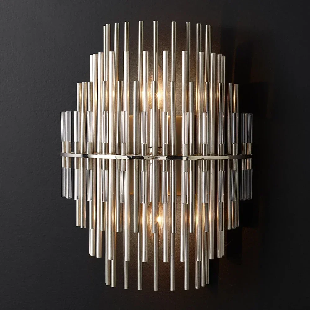 Retro Metal Rods Wall Lamp LED Brass Nickel Modern Glass Wall Lighting Living Room Sconce Lamps For Bathroom
Retro Metal Rods Wall Lamp LED Brass Nickel Modern Glass Wall Lighting Living Room Sconce Lamps For Bathroom
