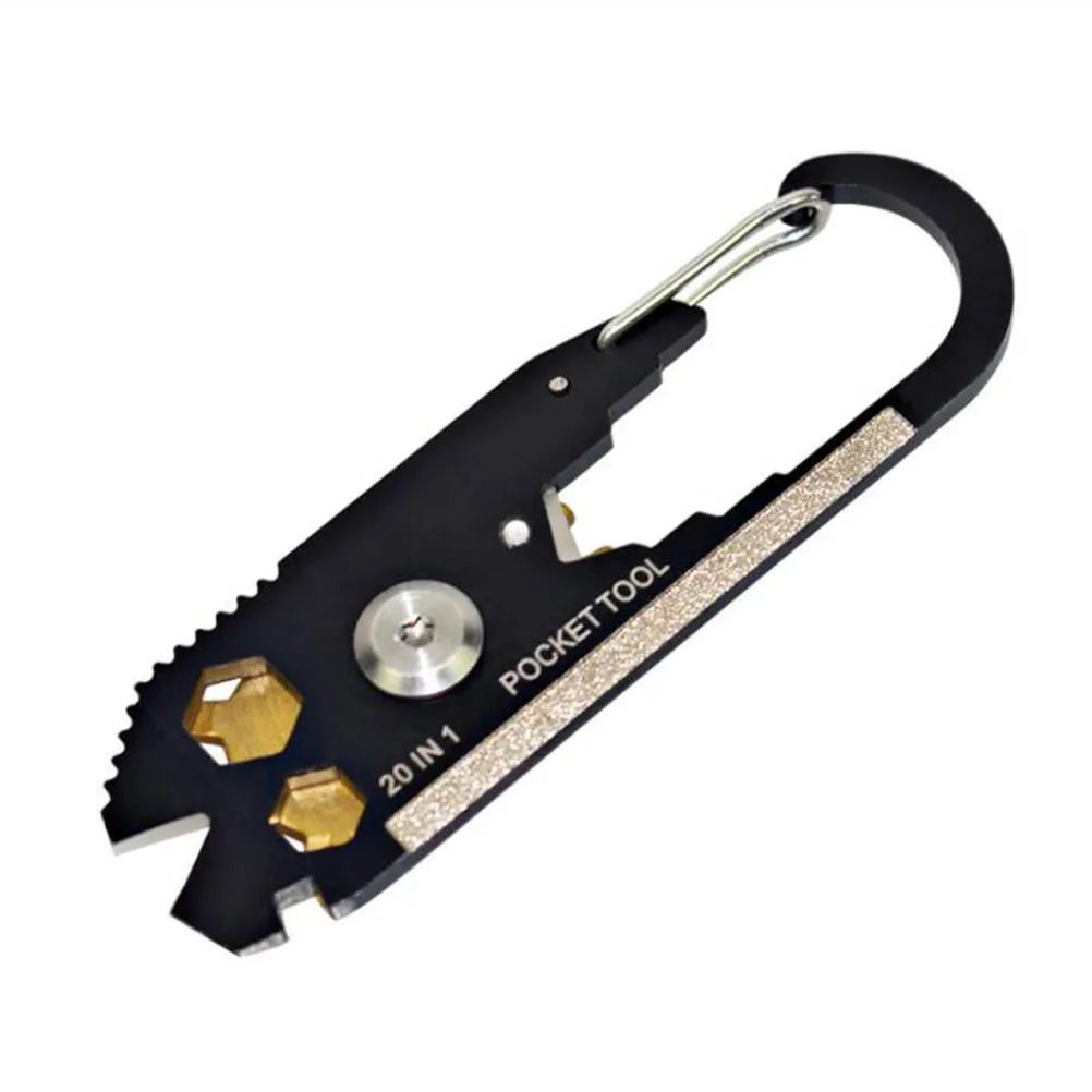 Multifunctional Tool Keychain Bottle Opener Wrench Camping Survival Gear Outdoor Emergency Gifts (Black)
Multifunctional Tool Keychain Bottle Opener Wrench Camping Survival Gear Outdoor Emergency Gifts (Black)
