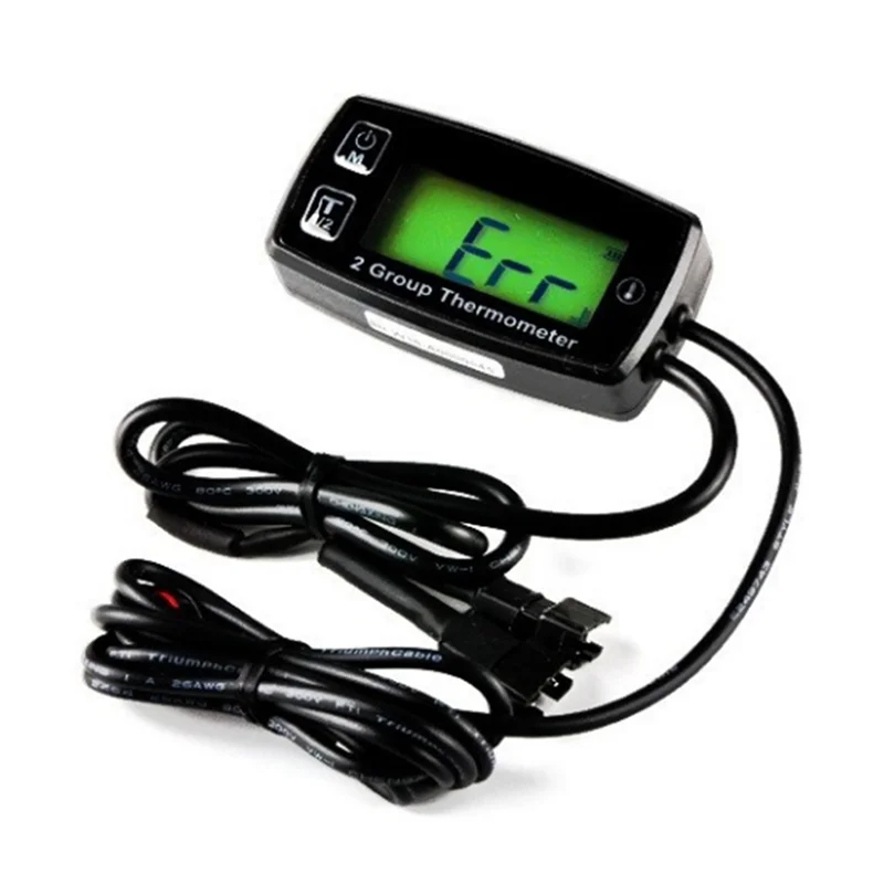 Dual Channel LCD Thermometer Engine Temp Gauge Meter Digital Display RL-TS002 Sensor For Motorcycle Boat ATV-A08Q 
Dual Channel LCD Thermometer Engine Temp Gauge Meter Digital Display RL-TS002 Sensor For Motorcycle Boat ATV-A08Q