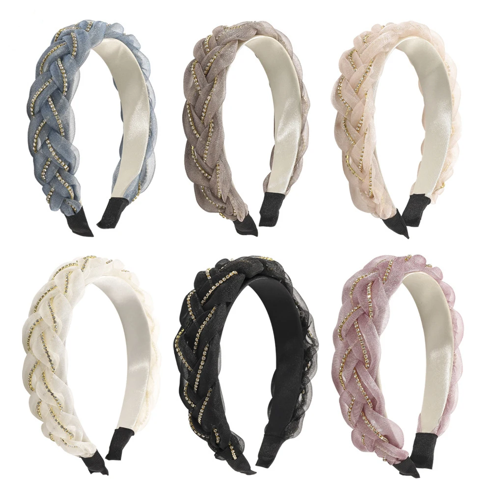 Women Cross Knot Alloy Chain Chiffon Hairband Wide Side Transparent Fabric Headband Classic Turban Hair Accessories
Women Cross Knot Alloy Chain Chiffon Hairband Wide Side Transparent Fabric Headband Classic Turban Hair Accessories