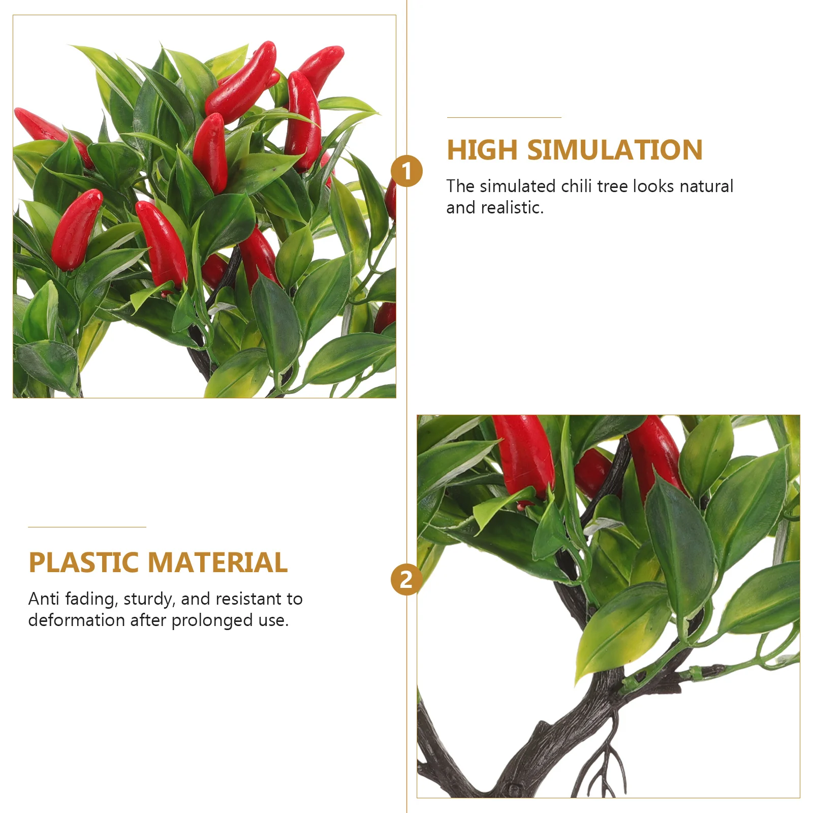 Simulation Chili Tree Artificial Potted Plant Fake Bonsai Realistic Tabletop Decor Greenery for Home Office Coffee Table
Simulation Chili Tree Artificial Potted Plant Fake Bonsai Realistic Tabletop Decor Greenery for Home Office Coffee Table