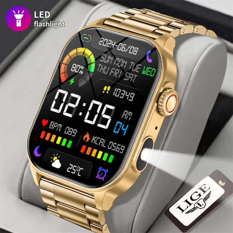 2025 New Men Military Smart Watch Flashlight 3ATM Outdoor Sport Fitness Tracker Health Monitor 2.01inch BT Call Smartwatch Women
2025 New Men Military Smart Watch Flashlight 3ATM Outdoor Sport Fitness Tracker Health Monitor 2.01inch BT Call Smartwatch Women