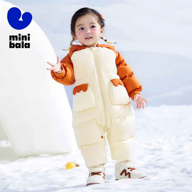 Mini Balabala Baby Goose Down Romper Winter Fashion Stylish Jumpsuit for Outdoor and Crawling
Mini Balabala Baby Goose Down Romper Winter Fashion Stylish Jumpsuit for Outdoor and Crawling