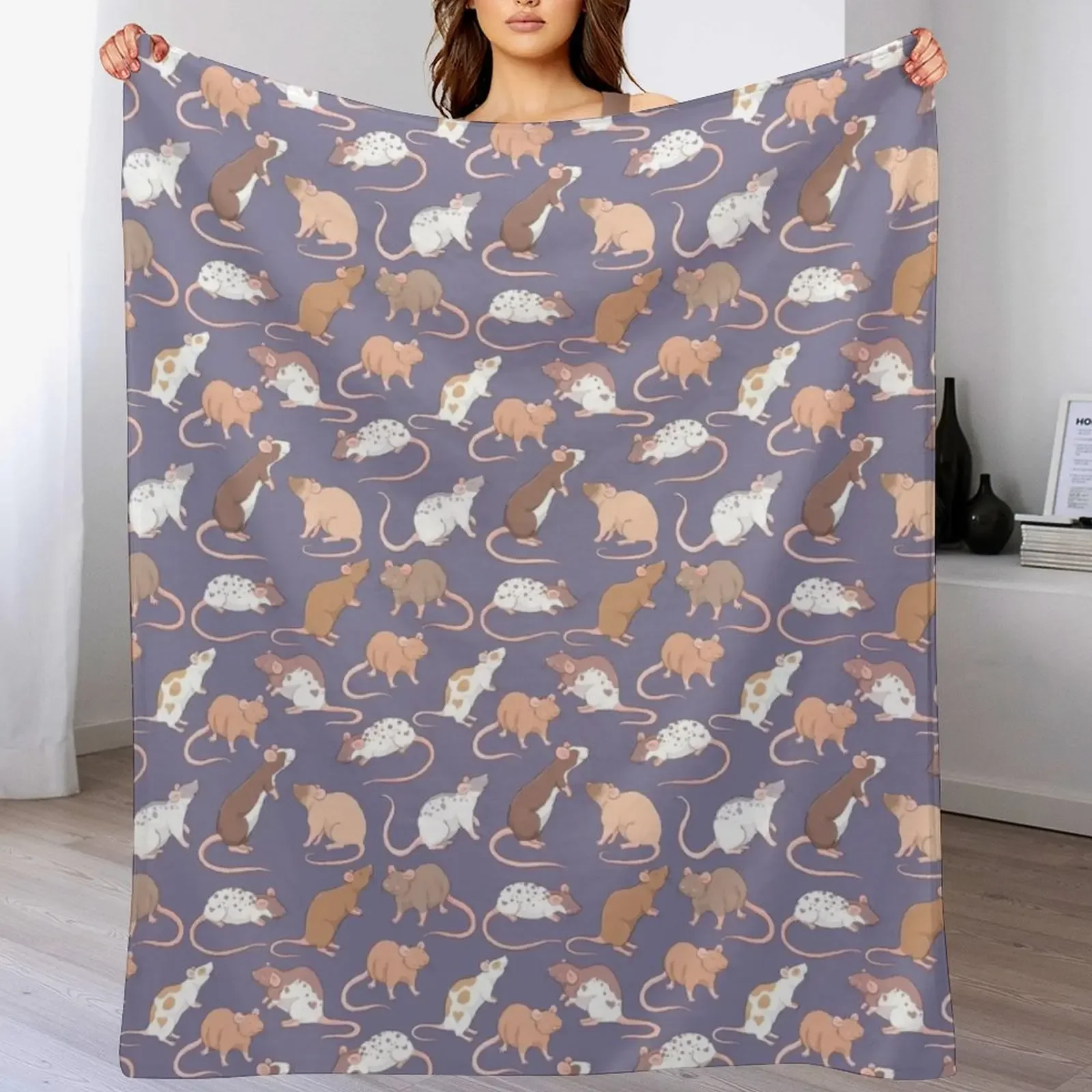 Cute rattie rats against a slate grey background by Whimsicolourart Throw Blanket for sofa Blankets For Sofas Bed Blankets
Cute rattie rats against a slate grey background by Whimsicolourart Throw Blanket for sofa Blankets For Sofas Bed Blankets