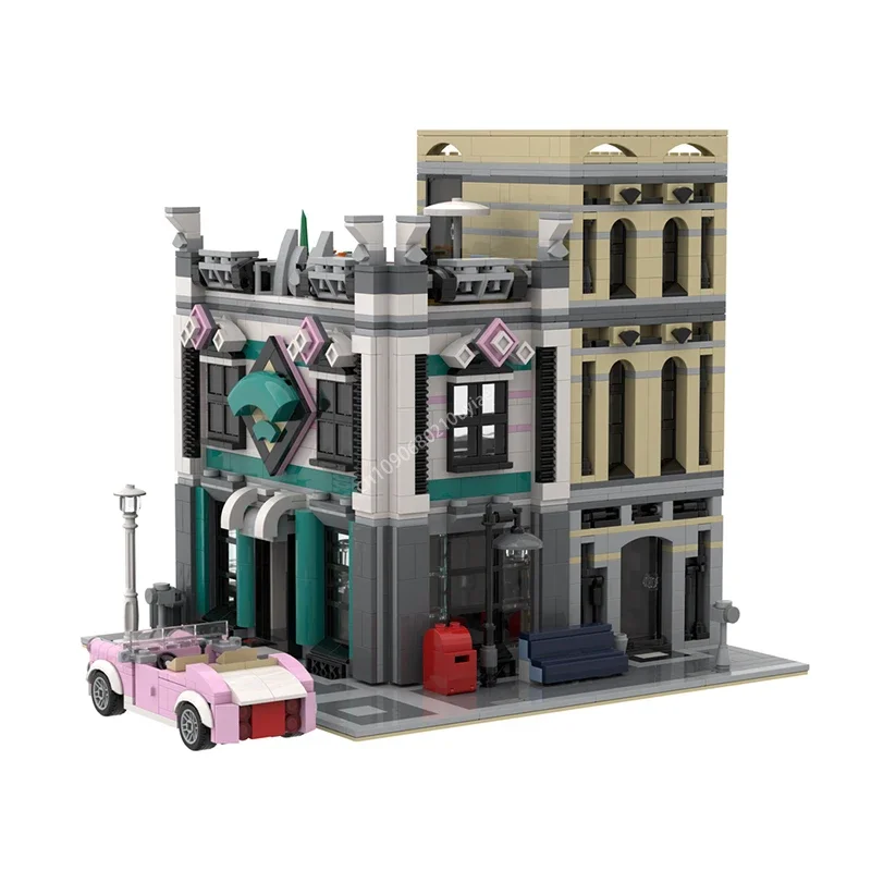 2220PCS Internet Cafe Modular Creative Street View Model Building Block Architecture DIY Assembly Model presents MOC-10260
2220PCS Internet Cafe Modular Creative Street View Model Building Block Architecture DIY Assembly Model presents MOC-10260