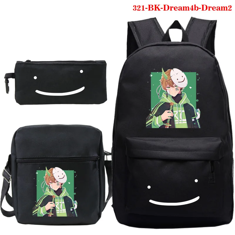 High Quality Dreamwastaken Backpack Boys Girls Dream Smp School Bags 3 Pcs Set Bookbag Teen Travel Rucksack Book Bagpack Mochila
High Quality Dreamwastaken Backpack Boys Girls Dream Smp School Bags 3 Pcs Set Bookbag Teen Travel Rucksack Book Bagpack Mochila