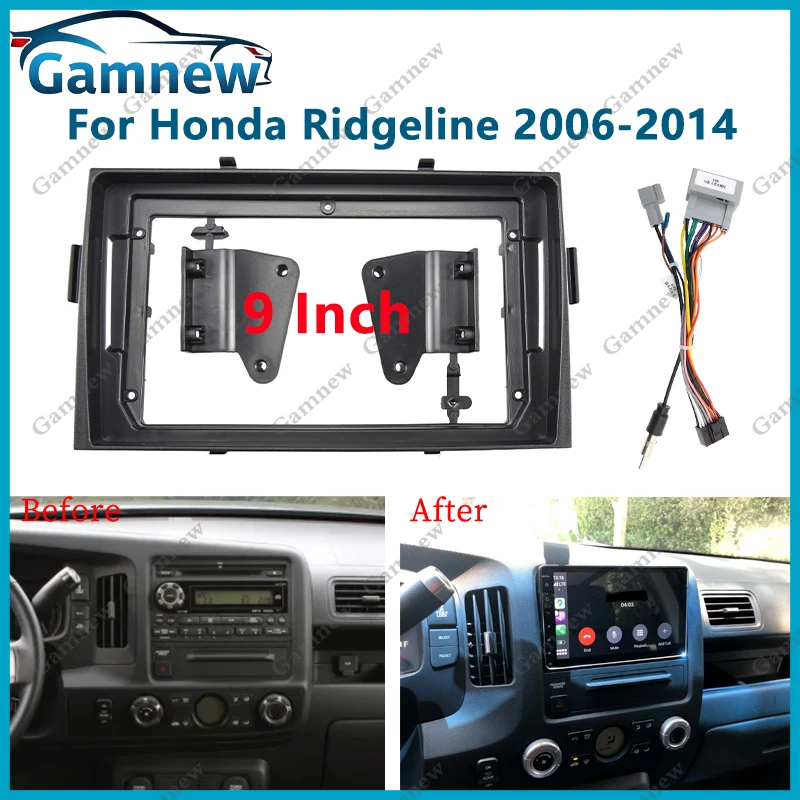 9 Inch Car Frame Fascia Adapter Android Radio Dash Fitting Panel Kit For Honda Ridgeline 2006-2014
9 Inch Car Frame Fascia Adapter Android Radio Dash Fitting Panel Kit For Honda Ridgeline 2006-2014
