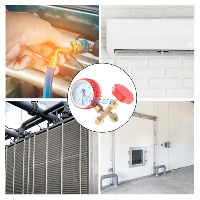 E15A Precisions Aircon Service Manifold Gauge HVAC Systems Pressure Holding Gauge
E15A Precisions Aircon Service Manifold Gauge HVAC Systems Pressure Holding Gauge
