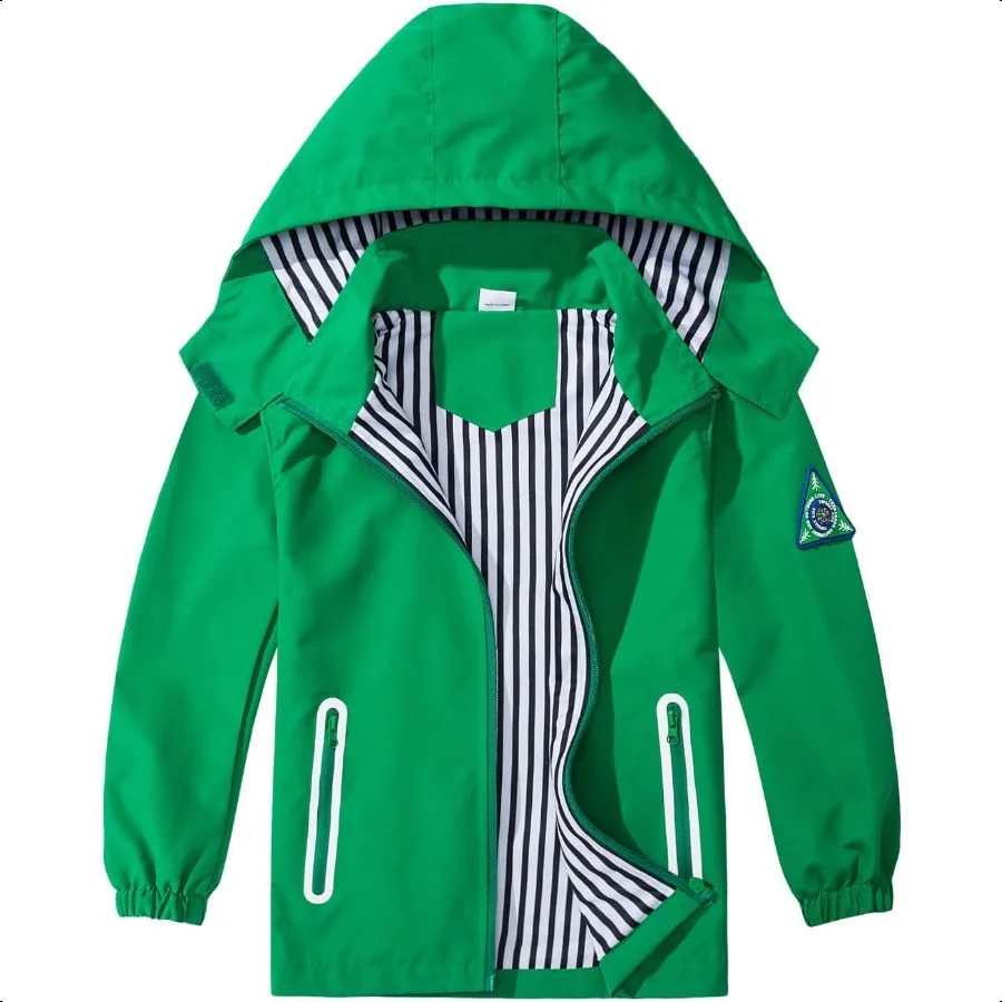 Водонепроницаемая куртка с капюшоном для мальчиков и девочек, плащи, уличная ветровка, дождевик с динозавром 
Водонепроницаемая куртка с капюшоном для мальчиков и девочек, плащи, уличная ветровка, дождевик с динозавром