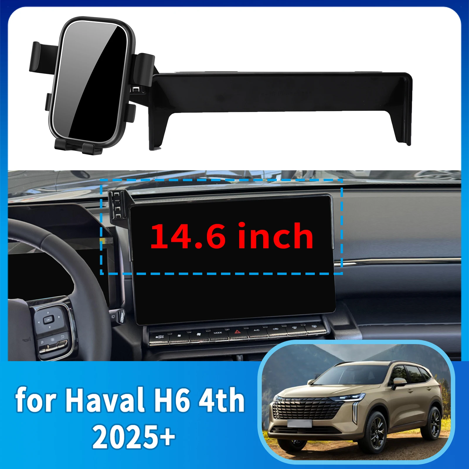 for Haval H6 4th 2025 2026 Phone Holder, Dashboard Screen Mount Bracket Easy Installation Car accessoires
for Haval H6 4th 2025 2026 Phone Holder, Dashboard Screen Mount Bracket Easy Installation Car accessoires