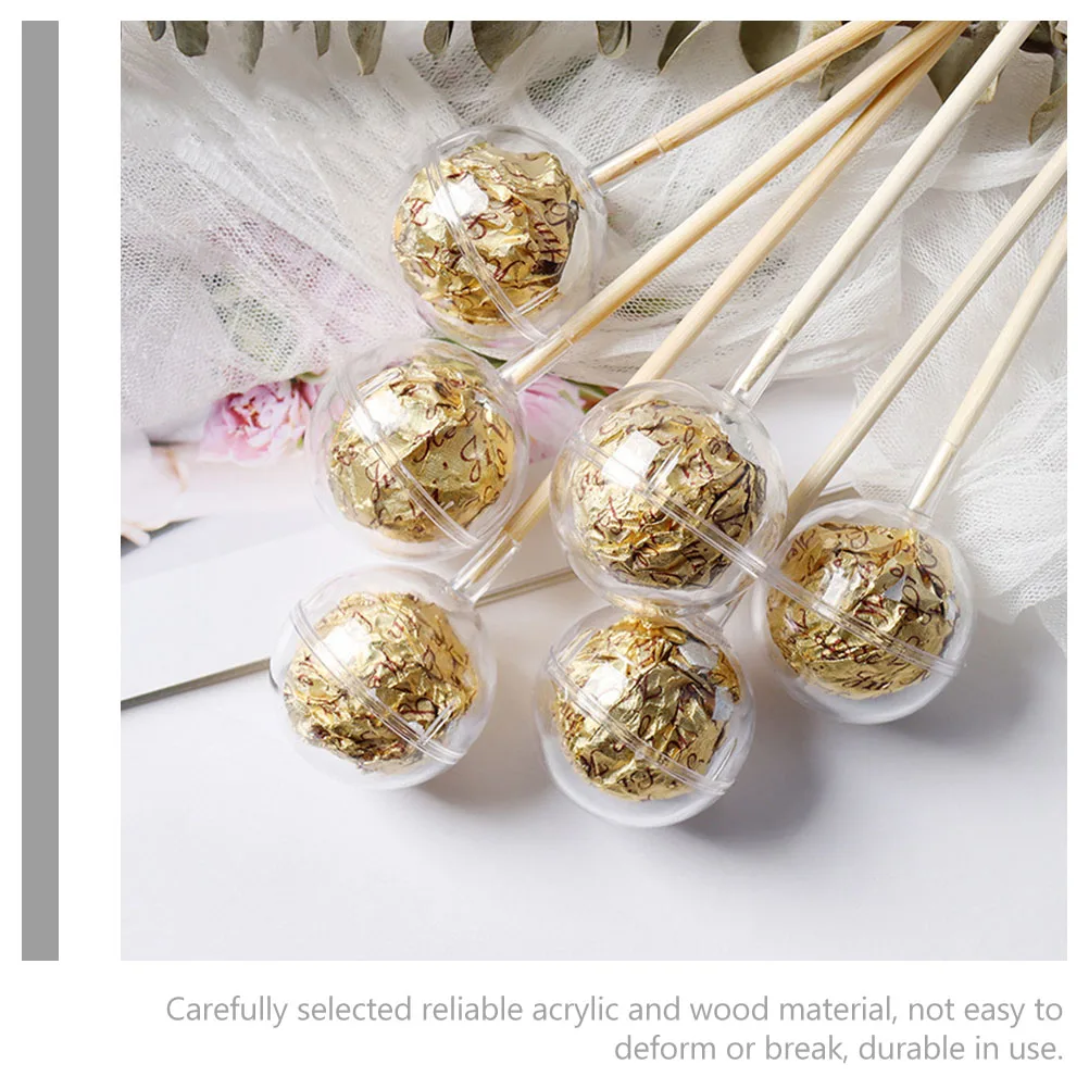 100 Pcs Crystal Ball Bouquet Chocolate Cup Candy Holder Clear Acrylic DIY Flower Supplies Round Support Balls Packaging
100 Pcs Crystal Ball Bouquet Chocolate Cup Candy Holder Clear Acrylic DIY Flower Supplies Round Support Balls Packaging