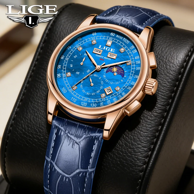 Fashion 2026 LIGE Luxury Mens Watch Business Quartz Wristwatches Waterproof Multifunctional Date Watches Men Gifts Reloj Hombre
Fashion 2026 LIGE Luxury Mens Watch Business Quartz Wristwatches Waterproof Multifunctional Date Watches Men Gifts Reloj Hombre