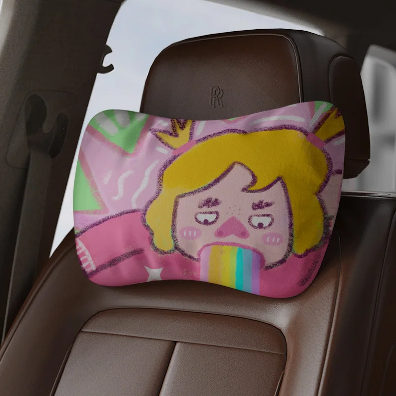 Creative Cute Illustration Dopamine Car Pillow Pillow Seat Strap Car Office Chair Neck Pillow Home Car Decoration Supplies Gift
Creative Cute Illustration Dopamine Car Pillow Pillow Seat Strap Car Office Chair Neck Pillow Home Car Decoration Supplies Gift