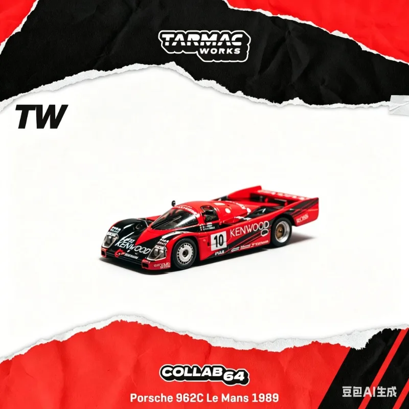 TW 1:64 962C Le Mans 1989 # 10 Le Mans racing alloy car model, simulation static ornament, adult collectibles, boys' toys.
TW 1:64 962C Le Mans 1989 # 10 Le Mans racing alloy car model, simulation static ornament, adult collectibles, boys' toys.