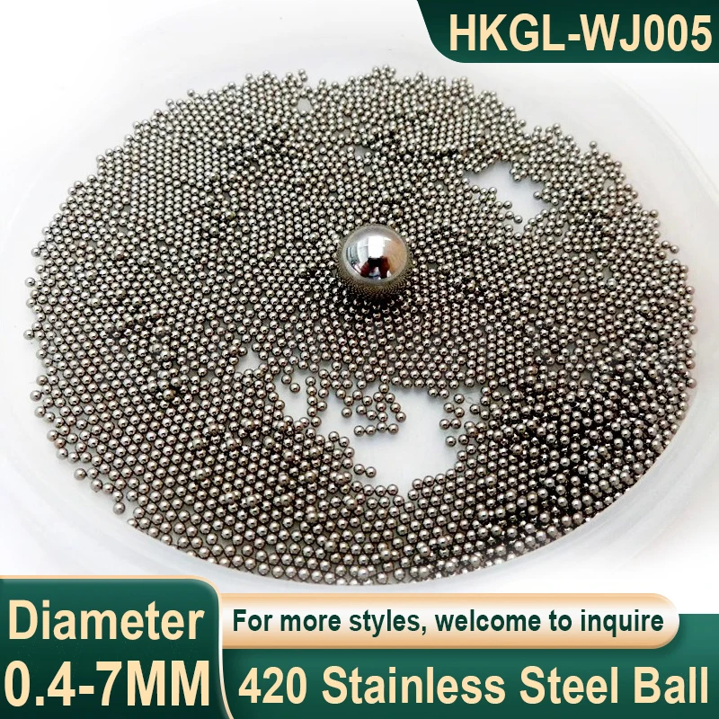 0.4-7mm 420 Stainless Steel Ball Miniature Solid Steel Ball High Precision Smooth Bearing Ball Round Bead Ball 0.4/0.5/0.6~7mm
0.4-7mm 420 Stainless Steel Ball Miniature Solid Steel Ball High Precision Smooth Bearing Ball Round Bead Ball 0.4/0.5/0.6~7mm