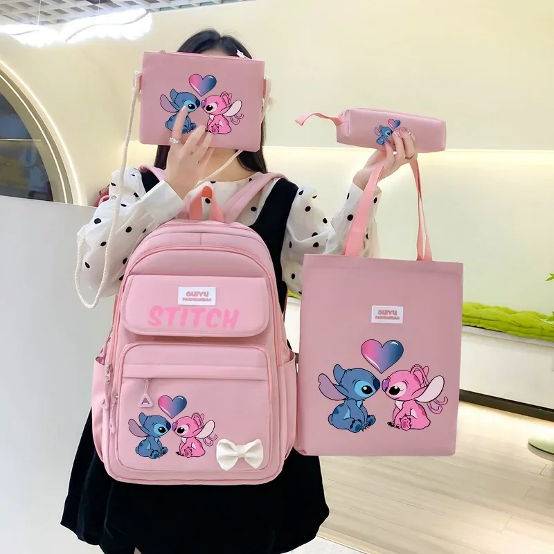 4 шт. рюкзак со стежком Harajuku Disney аниме повседневная школьная сумка для кампуса для девочек большая вместительная водоотталкивающая модная сумка в подарок 
4 шт. рюкзак со стежком Harajuku Disney аниме повседневная школьная сумка для кампуса для девочек большая вместительная водоотталкивающая модная сумка в подарок