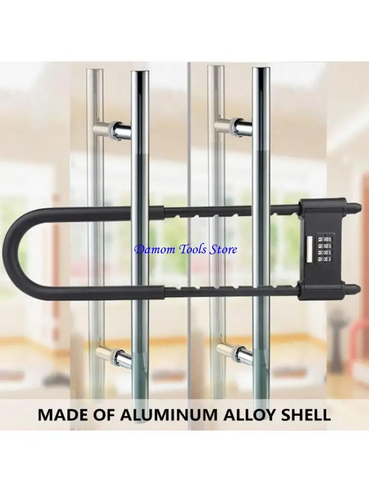 57BE 4 Digit Combination Padlock Long Shackle Padlock Aluminum Alloy Bicycles Lock for Bicycles, Mountain Bikes, Glass Door
57BE 4 Digit Combination Padlock Long Shackle Padlock Aluminum Alloy Bicycles Lock for Bicycles, Mountain Bikes, Glass Door