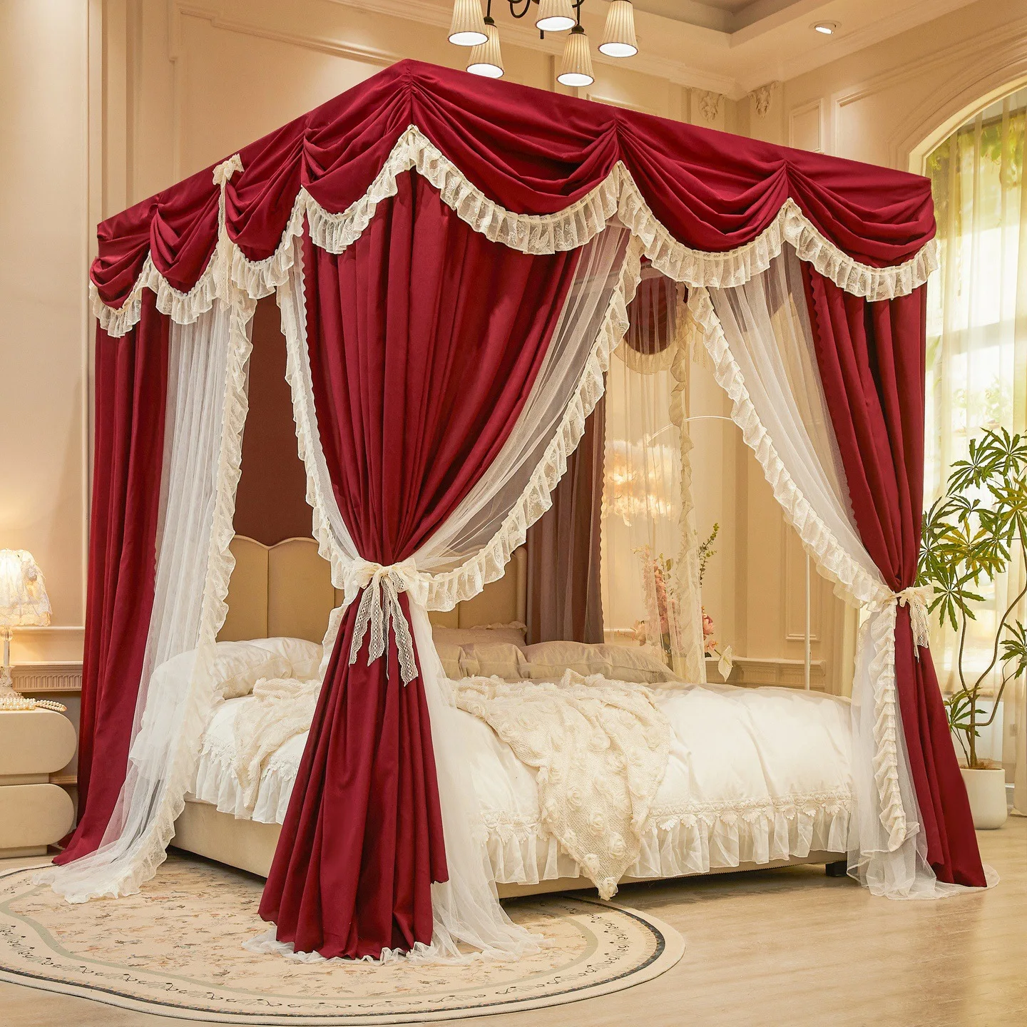 Double Layer Gauze Bed Curtain Shading Dustproof Mosquito Net (No Bracket) Three Door Court Style Princess Wind Mosquito Net
Double Layer Gauze Bed Curtain Shading Dustproof Mosquito Net (No Bracket) Three Door Court Style Princess Wind Mosquito Net