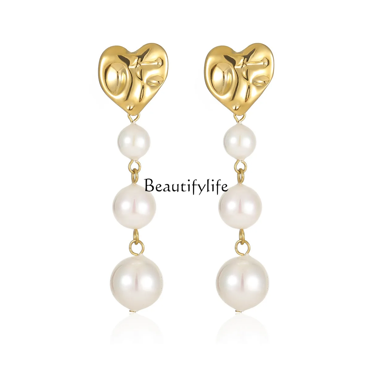 Stainless Steel Earrings Pearl Fashion Simple Pearl String Titanium Steel Earrings
Stainless Steel Earrings Pearl Fashion Simple Pearl String Titanium Steel Earrings