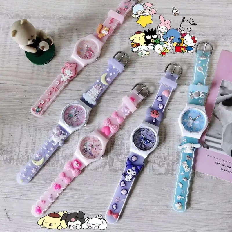 Милые детские часы Sanrio Cinnamoroll Hello Kitty милые силиконовые часы с 3D ремешком для Девочек Кварцевые Часы
Милые детские часы Sanrio Cinnamoroll Hello Kitty милые силиконовые часы с 3D ремешком для Девочек Кварцевые Часы