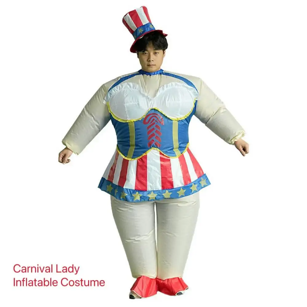 Cute Independent Day Lady Inflatable Costume for Halloween Party Carnival Decorations Walking Props Clothing Inflate Shot Gifts
Cute Independent Day Lady Inflatable Costume for Halloween Party Carnival Decorations Walking Props Clothing Inflate Shot Gifts