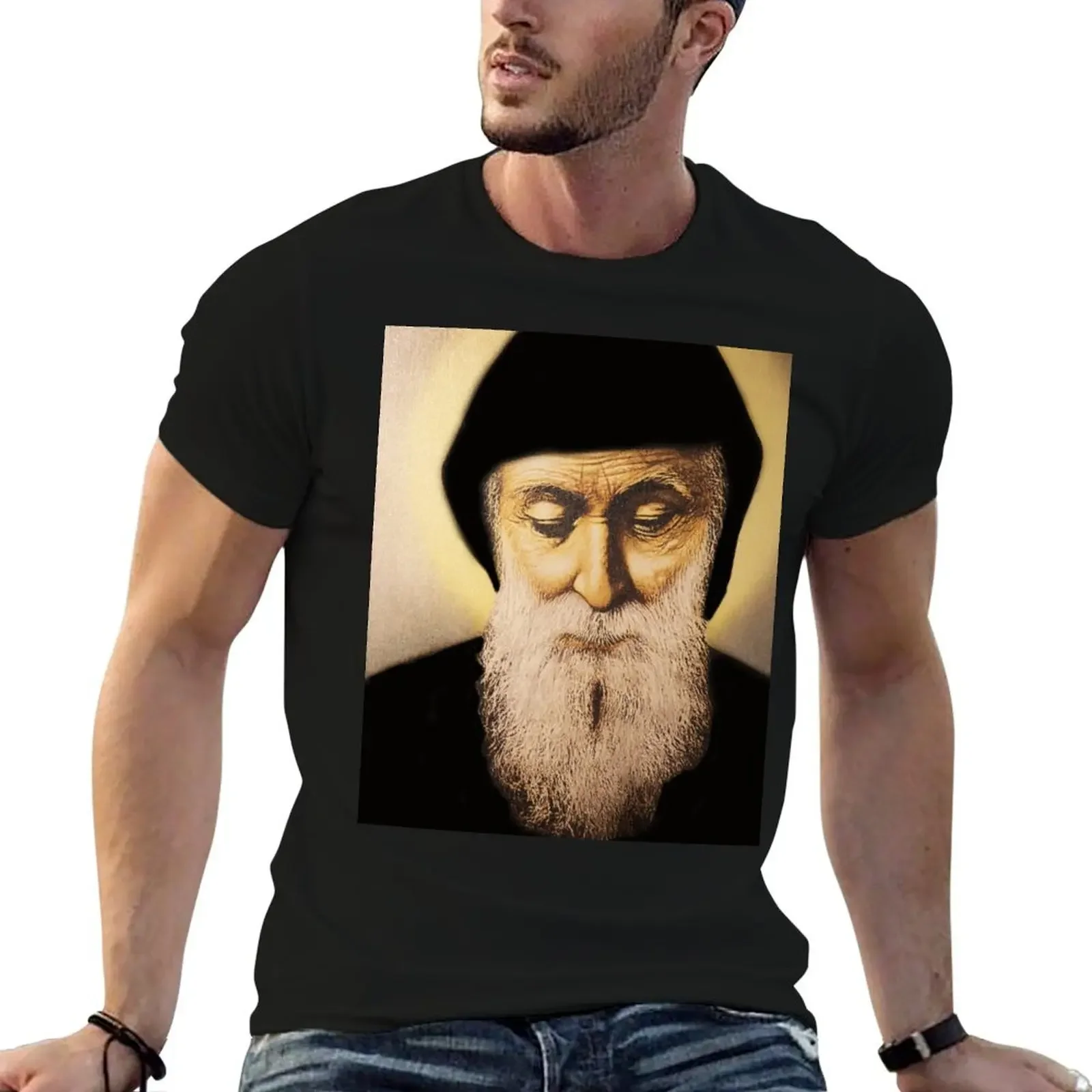 Saint Charbel in Colors T-Shirt plus size tops vintage t shirts shirts graphic tee anime shirts men
Saint Charbel in Colors T-Shirt plus size tops vintage t shirts shirts graphic tee anime shirts men