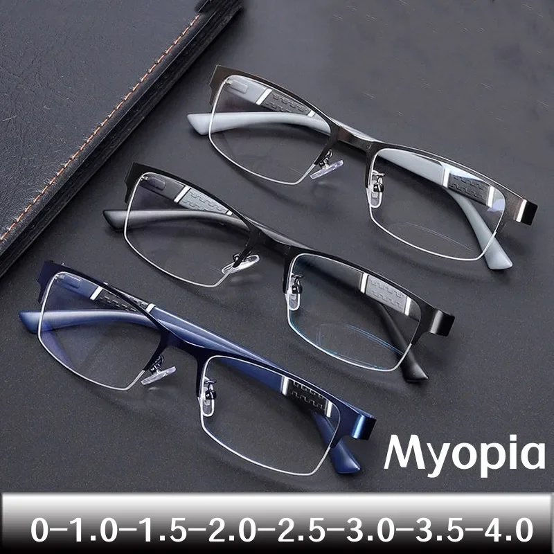 Half Frame Business Myopia Glasses Unisex Fashion Blue Light Blocking Eyewear Vintage Transparent Eyeglasses Óculos Para Miopia
Half Frame Business Myopia Glasses Unisex Fashion Blue Light Blocking Eyewear Vintage Transparent Eyeglasses Óculos Para Miopia