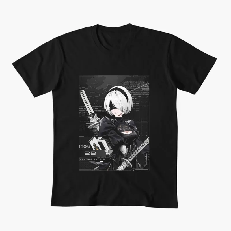 2B NieR Automata Yorh No. 2 Type B Anime T-shirt for Gamer 0607 Waifu Girl Cyber Punk Graphic Clothes Y2K Tee US Size Tops S-6XL
2B NieR Automata Yorh No. 2 Type B Anime T-shirt for Gamer 0607 Waifu Girl Cyber Punk Graphic Clothes Y2K Tee US Size Tops S-6XL