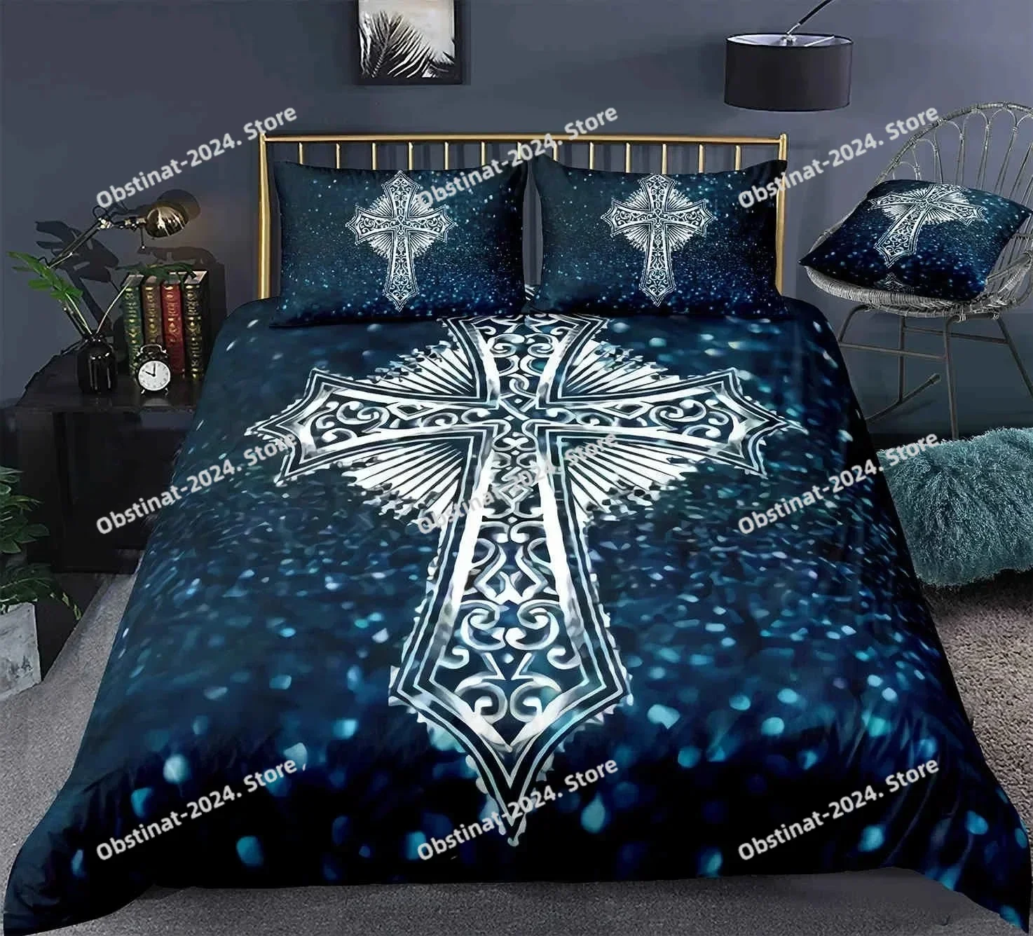 Jesus Cross Bedding Set Christian Design Retro Printed single Comforter Quilt Bed Cover Pillow Case 3 Pieces Set Kids Adult Size
Jesus Cross Bedding Set Christian Design Retro Printed single Comforter Quilt Bed Cover Pillow Case 3 Pieces Set Kids Adult Size