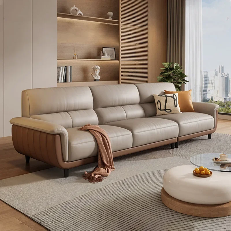 Sofa Italian minimalist first floor guest size apartment three-person high backrest color matching
Sofa Italian minimalist first floor guest size apartment three-person high backrest color matching