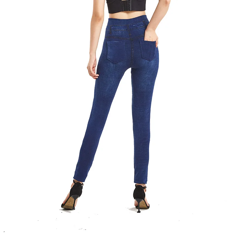 Genuine Pocket Imitation Denim Leggings for Women's Outerwear Printed Pants Fitness Pants High Elasticity Seamless Cropped Pants
Genuine Pocket Imitation Denim Leggings for Women's Outerwear Printed Pants Fitness Pants High Elasticity Seamless Cropped Pants