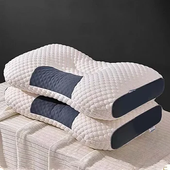 Orthopedic Reverse Traction Pillow Protects Cervical Vertebra and Helps Sleep Single Neck Pillow Can Be Machine Washable 48X74cm