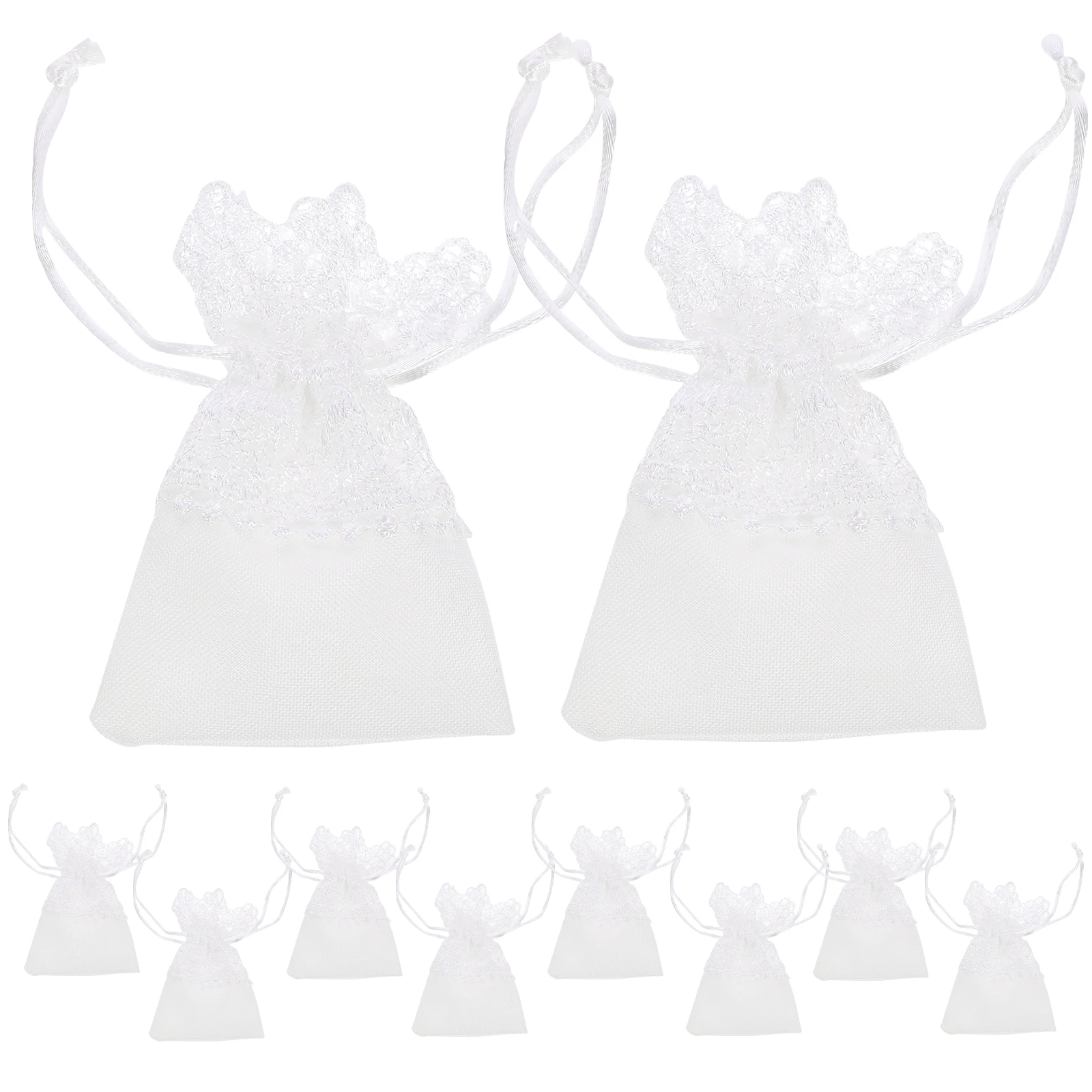 10 Pcs Jewelry Bag for Necklace Drawstring Favor Bags Fabric with Drawstrings Bulk 
10 Pcs Jewelry Bag for Necklace Drawstring Favor Bags Fabric with Drawstrings Bulk