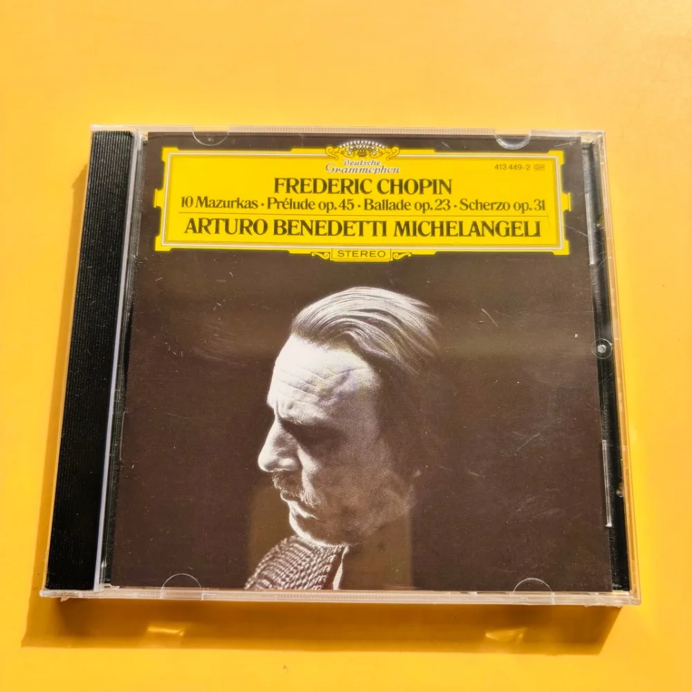 DG Chopin Piano Works Arturo Benedetti Michelangeli Legendary Pianist Classic Audiophile Recording CD Brand New Sealed In Stock
DG Chopin Piano Works Arturo Benedetti Michelangeli Legendary Pianist Classic Audiophile Recording CD Brand New Sealed In Stock