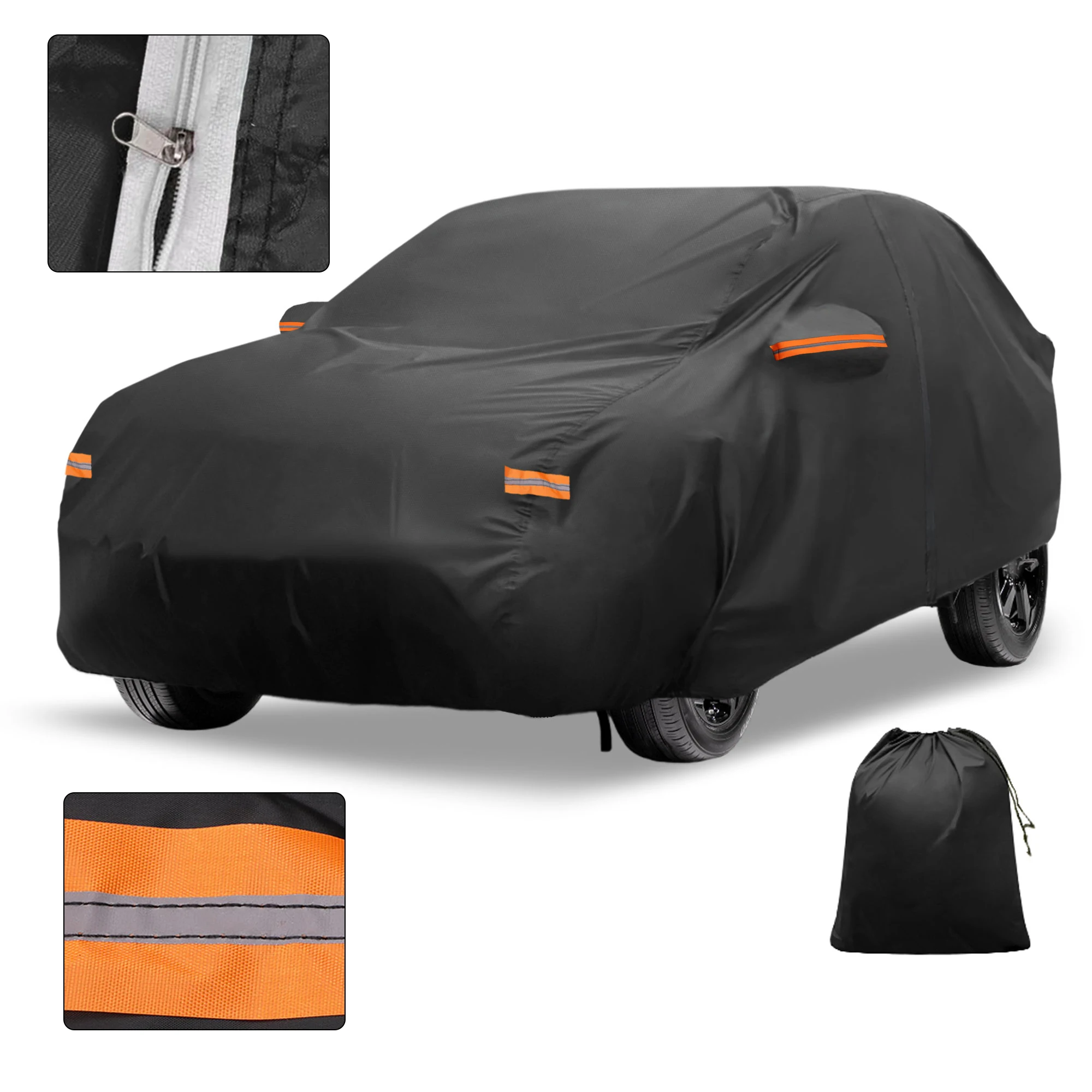 Motoforti Car Cover Outdoor Waterproof Sun Rain Hail Protection with Left Side Door Zipper 210D-PU for Hyundai
Motoforti Car Cover Outdoor Waterproof Sun Rain Hail Protection with Left Side Door Zipper 210D-PU for Hyundai