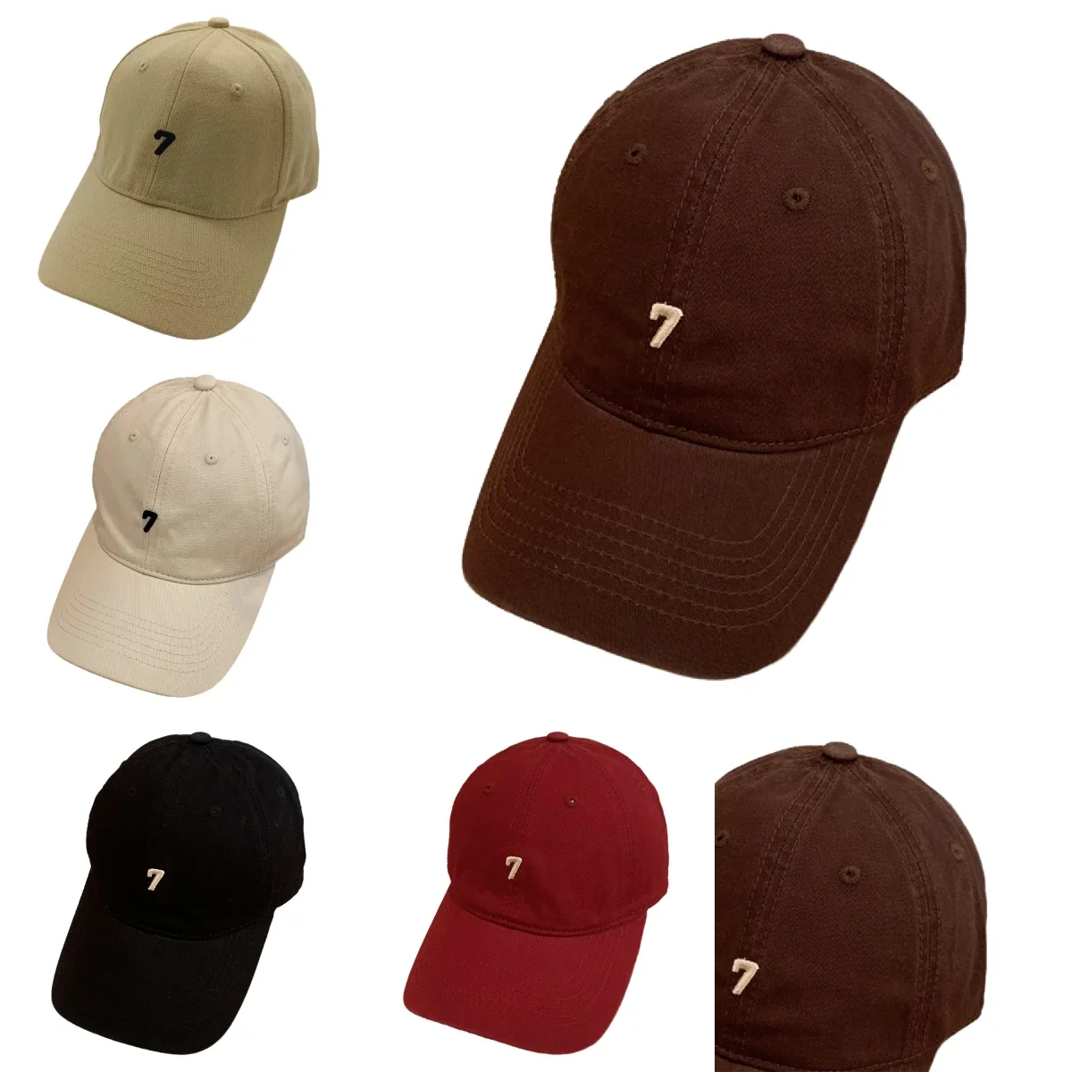 Unisex Big Head Circumference Peaked Cap 7 Digital Number Embroidery Fashion Trend Baseball Cap Versatile Solid Color Dad Hat
Unisex Big Head Circumference Peaked Cap 7 Digital Number Embroidery Fashion Trend Baseball Cap Versatile Solid Color Dad Hat