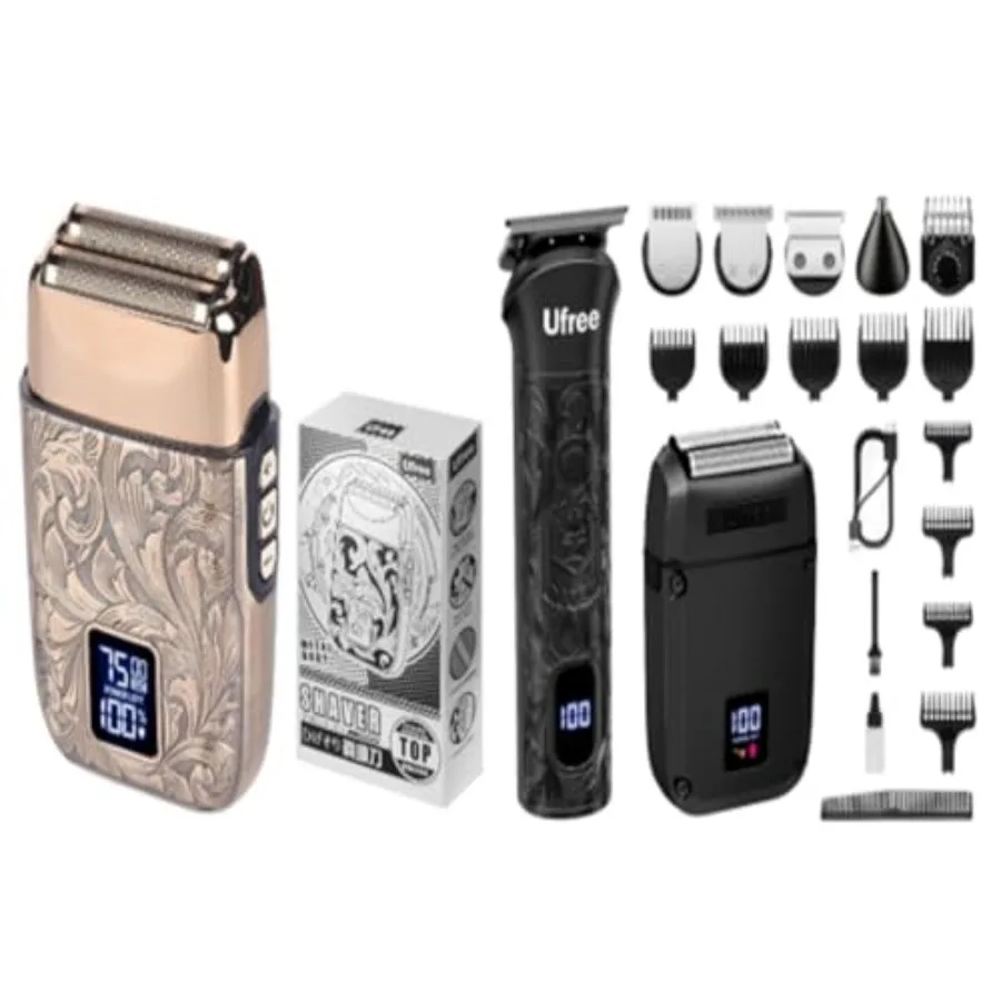 Ufree триммер для бороды для мужчин, бритва с фольгой, электрическая бритва для тела, лица, носа, ушей, беспроводной триммер для волос, профессиональный триммер для волос C
Ufree триммер для бороды для мужчин, бритва с фольгой, электрическая бритва для тела, лица, носа, ушей, беспроводной триммер для волос, профессиональный триммер для волос C