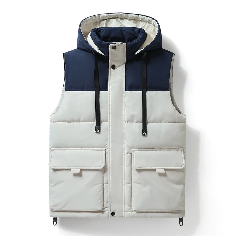 Autumn and Winter Men's New Cycling Sports Windproof Warm Hooded Vest Down Down Comfortable Fashionable Cold Proof and Warm Vest
Autumn and Winter Men's New Cycling Sports Windproof Warm Hooded Vest Down Down Comfortable Fashionable Cold Proof and Warm Vest