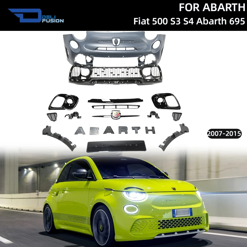 For 2007-2015 Fiat 500 S3 S4 ConversionAbarth 695 Complete Body Kit With Front Grill Rear Diffuser Exhaust System
For 2007-2015 Fiat 500 S3 S4 ConversionAbarth 695 Complete Body Kit With Front Grill Rear Diffuser Exhaust System