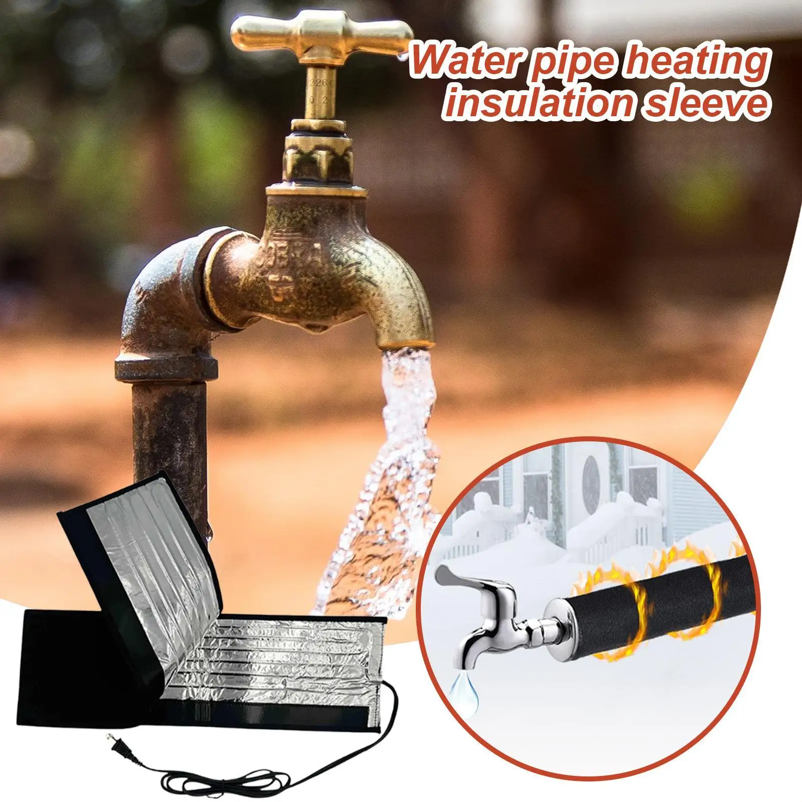 Water Pipe Heating Tape 39.3 X 5.9 Inch Faucet Heating Blanket 120V Waterproof Electric Heating Insulation Wrap For RV Winter
Water Pipe Heating Tape 39.3 X 5.9 Inch Faucet Heating Blanket 120V Waterproof Electric Heating Insulation Wrap For RV Winter