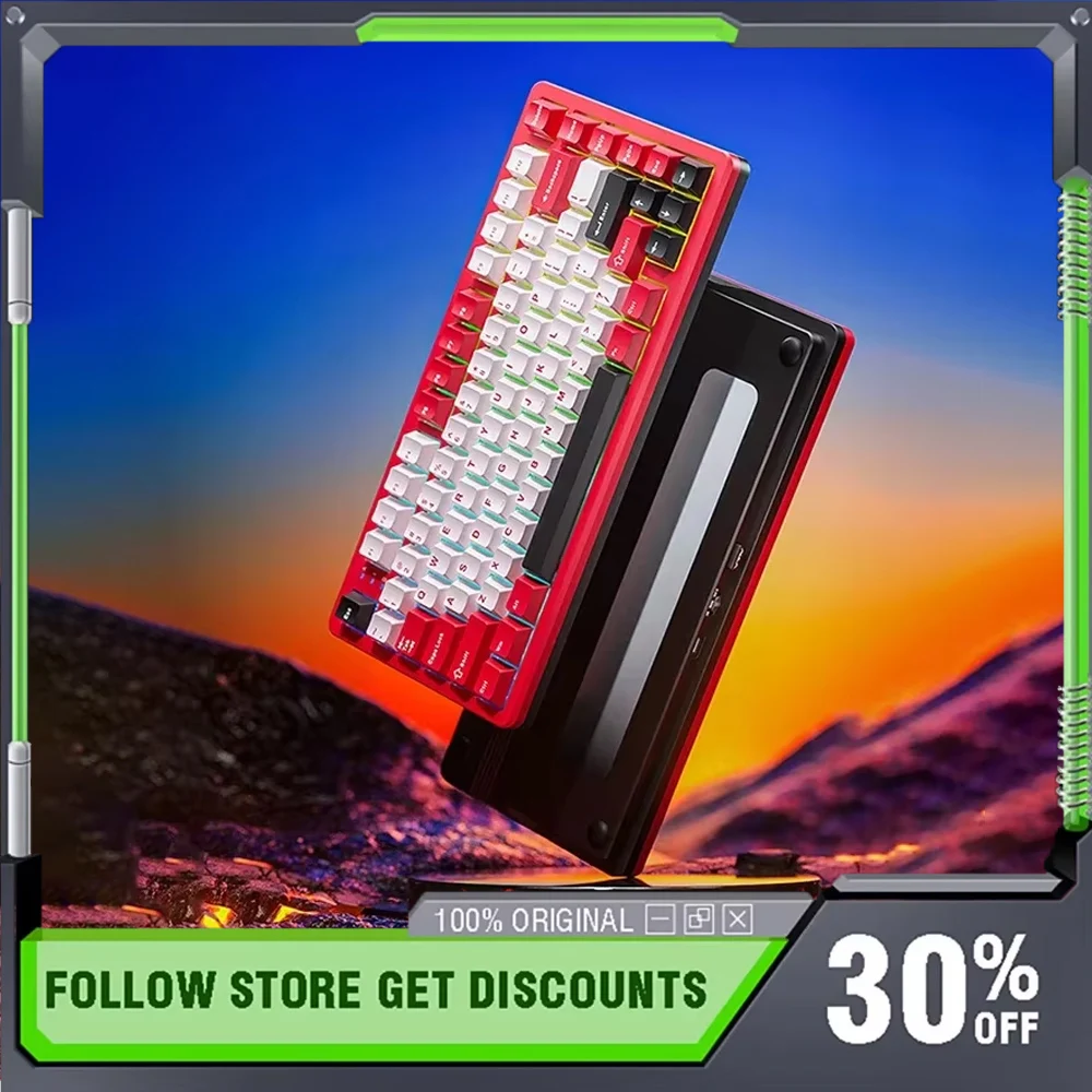 AULA Fire75 Wireless Bluetooth Mechanical Keyboard Three Mode Aluminum Gasket Structure Customized Gaming Keyboard
AULA Fire75 Wireless Bluetooth Mechanical Keyboard Three Mode Aluminum Gasket Structure Customized Gaming Keyboard