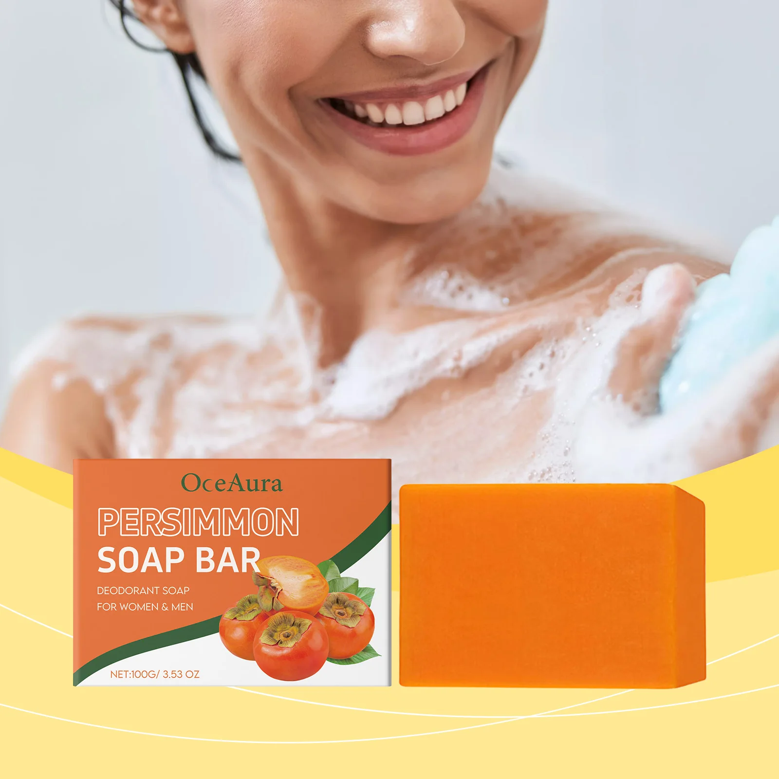 Persimmon Bath Soap - Gentle Exfoliation, Smooth, Moisturizing, Hydrating, Refreshing Body Cleansing Soap
Persimmon Bath Soap - Gentle Exfoliation, Smooth, Moisturizing, Hydrating, Refreshing Body Cleansing Soap