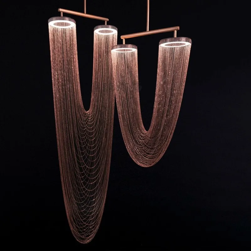 Retro Vintage Iron Aluminum Chain Gold Chrome Silver Lustre Chandelier Lighting Suspension Luminaire Lampen For Foyer
Retro Vintage Iron Aluminum Chain Gold Chrome Silver Lustre Chandelier Lighting Suspension Luminaire Lampen For Foyer
