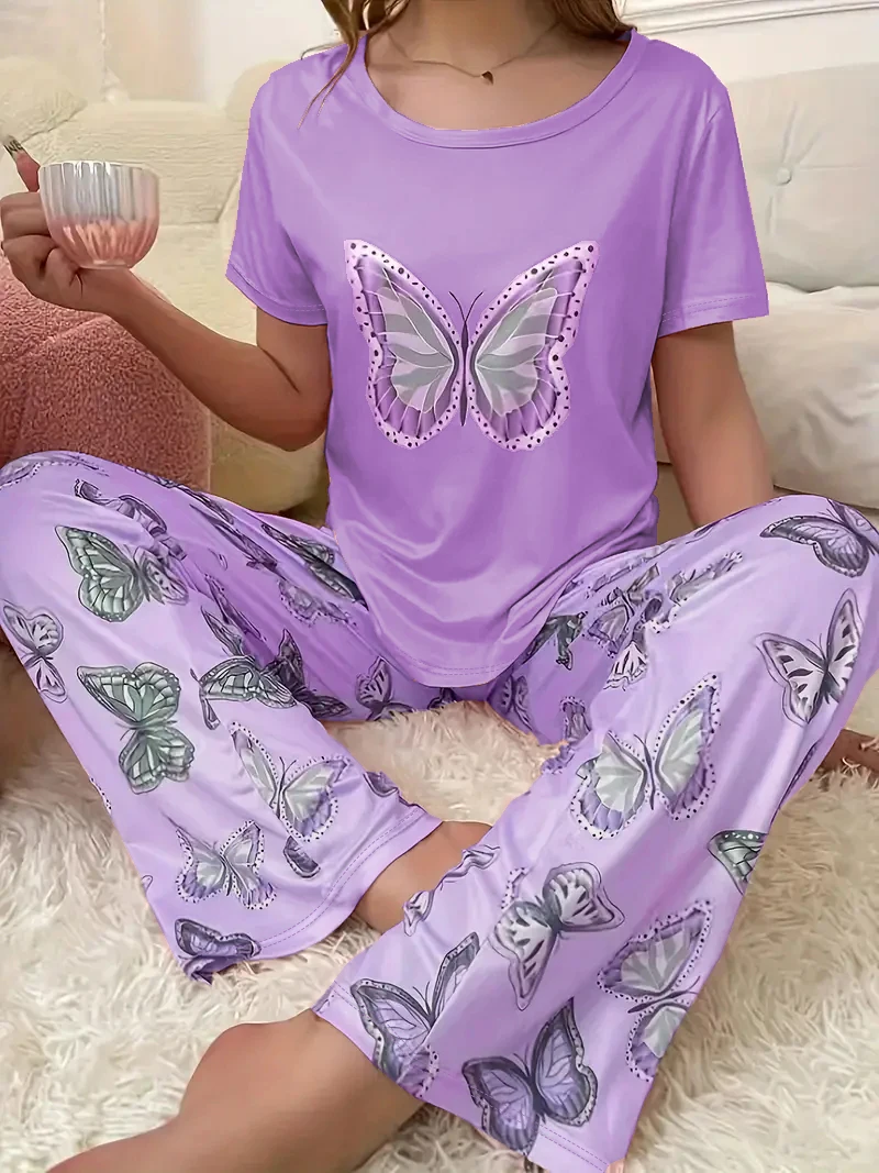 Женский костюм для дома больших размеров с короткими рукавами
Женский костюм для дома больших размеров с короткими рукавами