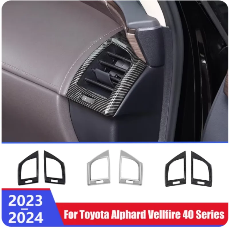 For Toyota Alphard Vellfire 40 Series 2023 2024 LHD ABS Carbon Central Control Left Right Air Conditioning Vents Accessories
For Toyota Alphard Vellfire 40 Series 2023 2024 LHD ABS Carbon Central Control Left Right Air Conditioning Vents Accessories