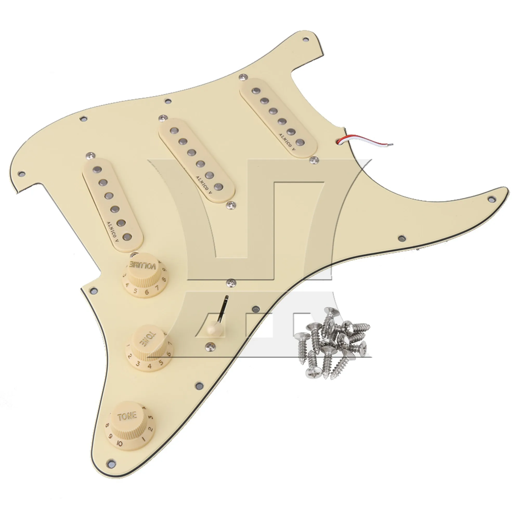 YIBUY 3-ply SSS Pickguard Scratch Plate Assembly for Electric Guitar
YIBUY 3-ply SSS Pickguard Scratch Plate Assembly for Electric Guitar