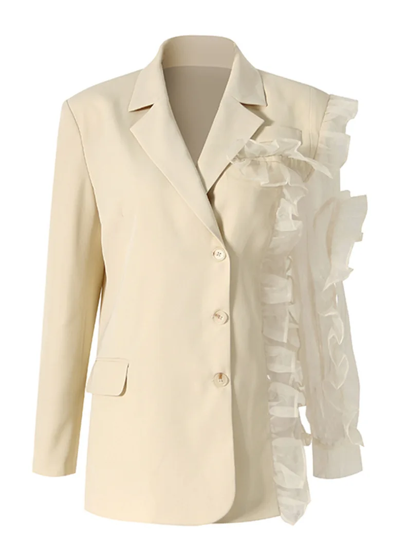 Brand Loose Midi Asymmetric Lace Paneling Small Suit Jacket Women Street Style Nylon Commute Friendly Long Sl...
Brand Loose Midi Asymmetric Lace Paneling Small Suit Jacket Women Street Style Nylon Commute Friendly Long Sl...
