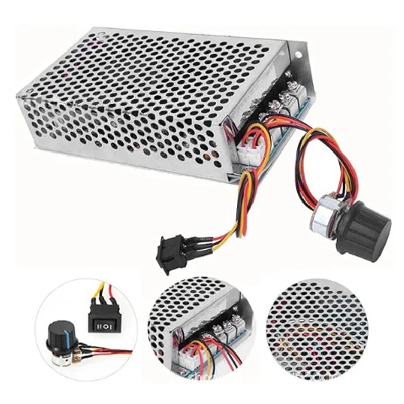 AA08-40A Rated 100A/Peak 5000W Peak DC 10-50V Adjustable PWM DC Motor Speed Controller
AA08-40A Rated 100A/Peak 5000W Peak DC 10-50V Adjustable PWM DC Motor Speed Controller