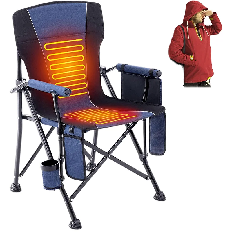 Outdoor Folding Chair Heated Portable Beach Chair Armchair Fishing Chair Camping BBQ Leisure Home Sketching Oxford Metal Frame
Outdoor Folding Chair Heated Portable Beach Chair Armchair Fishing Chair Camping BBQ Leisure Home Sketching Oxford Metal Frame