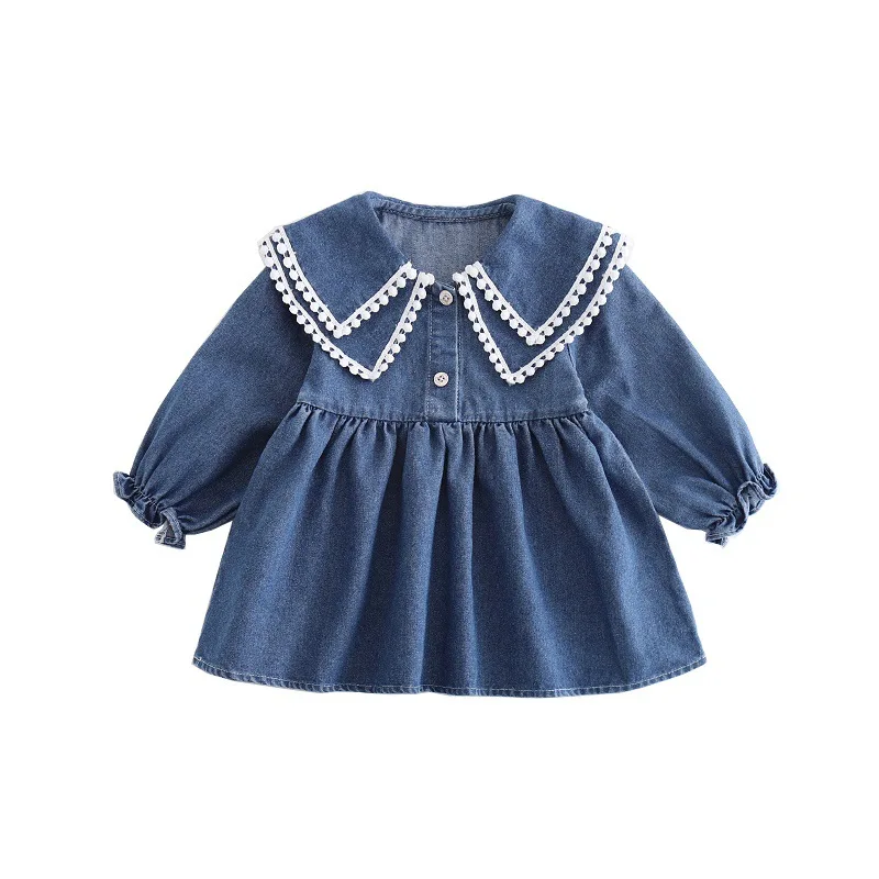 Spring and Autumn Long Sleeve Dress For Kids Girl Cute A-Line Outfit Clothing Fashion Doll Collar Children Dress Casual
Spring and Autumn Long Sleeve Dress For Kids Girl Cute A-Line Outfit Clothing Fashion Doll Collar Children Dress Casual